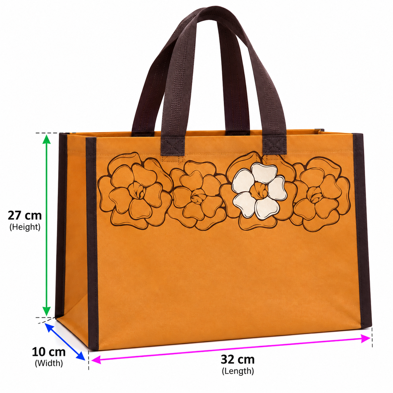Fancy Bag - Brown Floral Pattern — photo 2