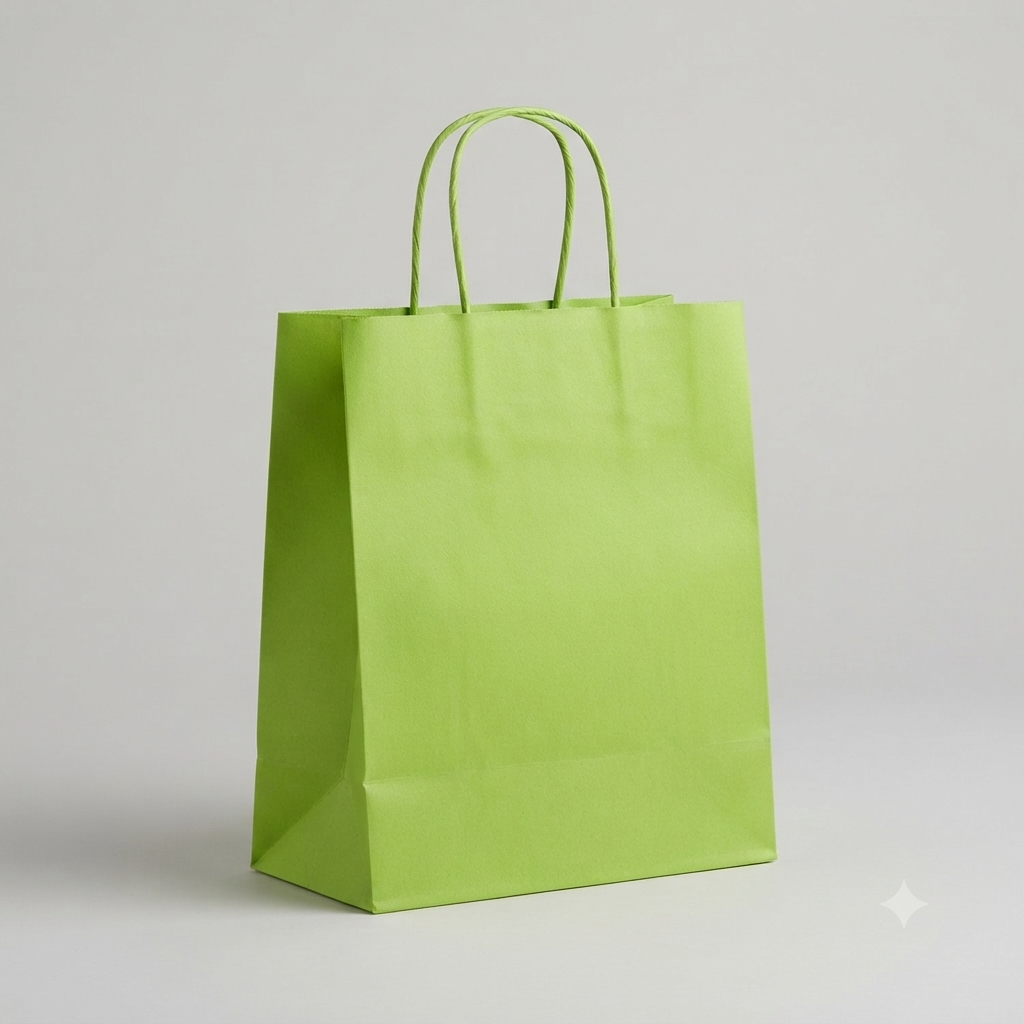 Lime Green Paper Bag