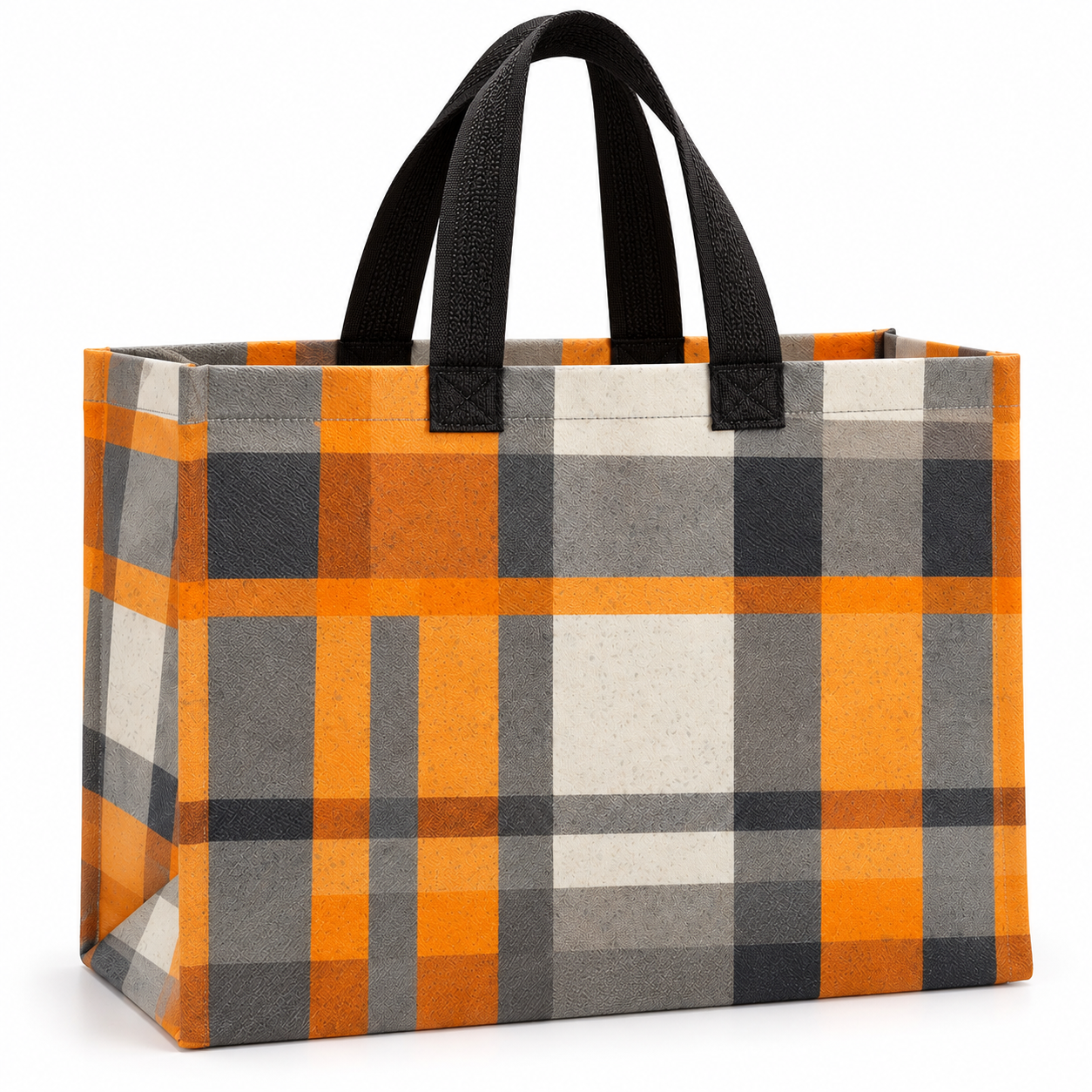 Fancy Bag - Orange Checked Pattern — photo 3