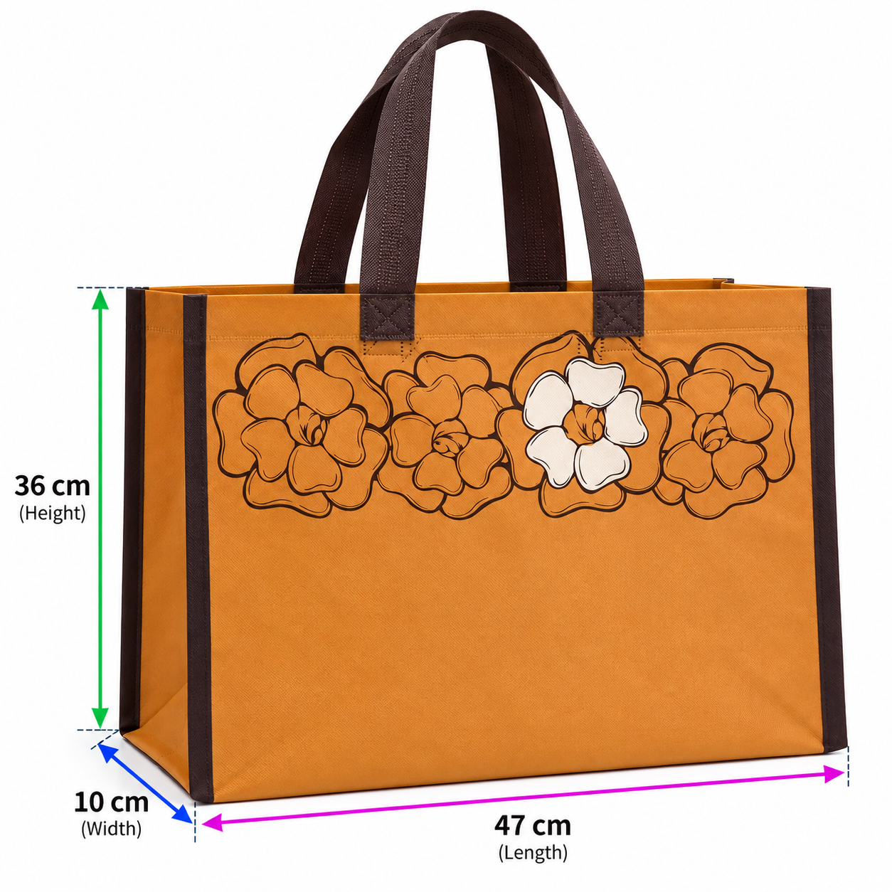 Fancy Bag - Brown Floral Pattern — photo 6