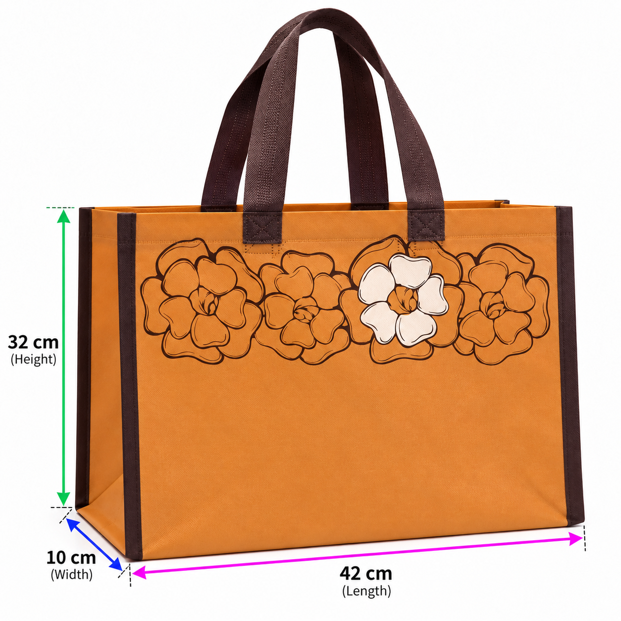 Fancy Bag - Brown Floral Pattern — photo 4